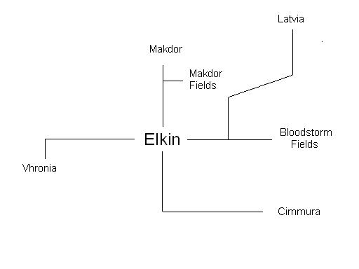 Map of Elkin Surroundings